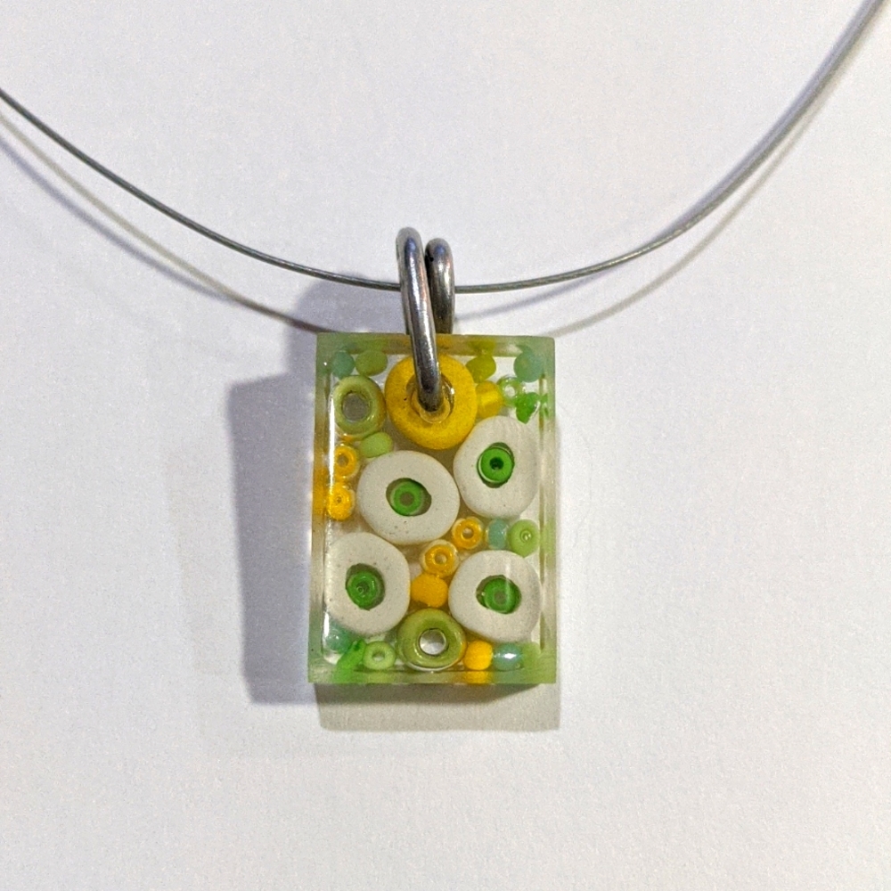 Sadie Resin and Bead Necklace